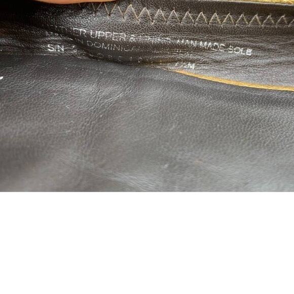 Tory Burch Reva Gold Leather Ballet Flats Women’s Shoes Logo Medallion 7.5 - Picture 5 of 12